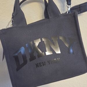 DKNY Navy Blue Canvas Tote Bag - BRAND NEW
